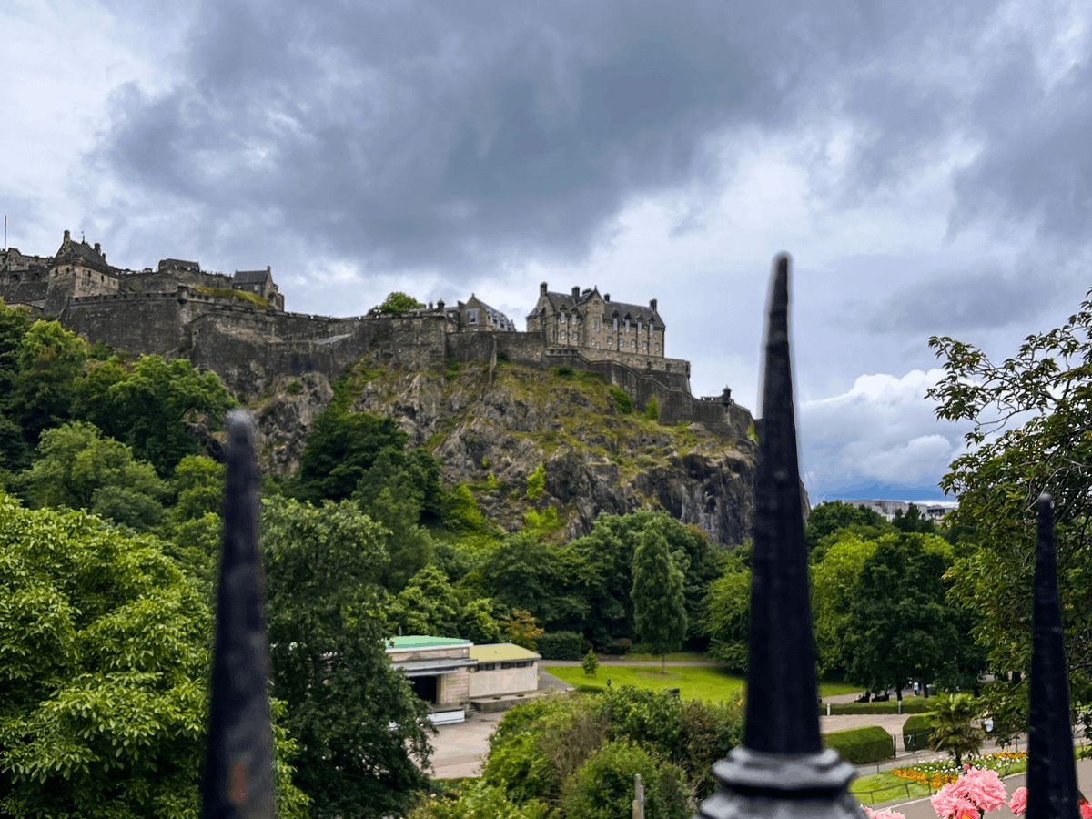 Hrad Edinburgh na Castle Rock